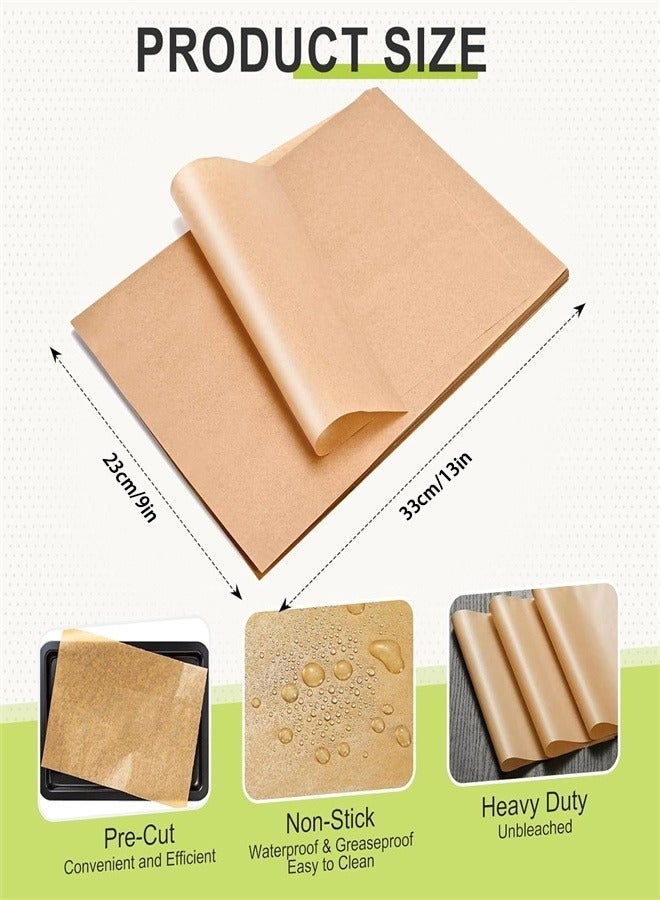 YUJA Baking Silicone Oil Paper, 100pcs Double Sided High Temperature Resistant Non-stick Barbecue Paper, Food Pad Paper Cooking Paper Suitable for Baking Biscuits, Bread Cup Cakes, Air Fryer Steaming - Image 2